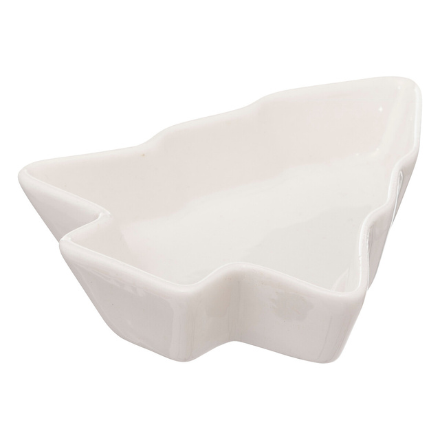 Set 6 boluri in forma de brad de Craciun, pe tava de bambus, Ø 27 cm