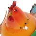 Figurină colorată de cocoș din metal, 21 x 25 x 28 cm