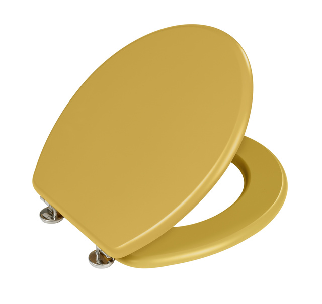 Capacul de toaletă Prima, MDF, WENKO, muștar.