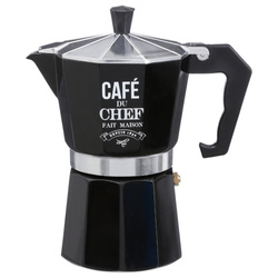 Cafetiera din aluminiu, Negru, 1,4 L