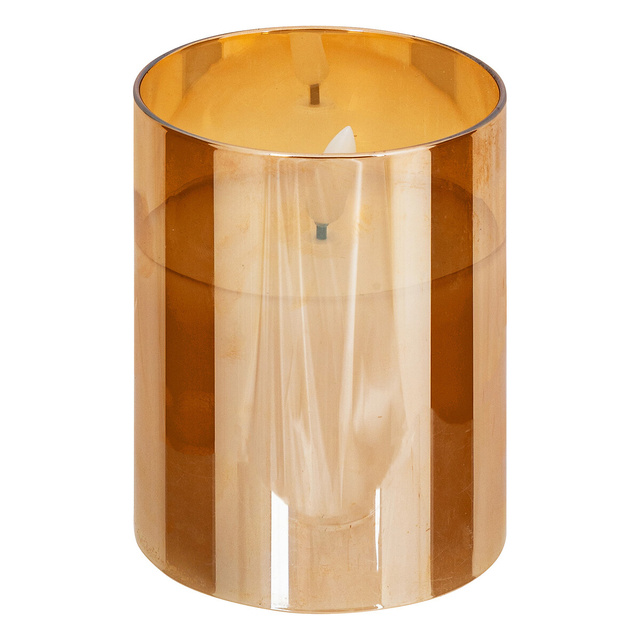 SENA set de lumânări LED sticlă ambră