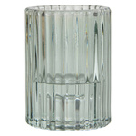 Suport lumanare din sticlă colorată cu nervuri, Ø 5,5 cm