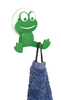 Cârlig universal FROG cu ventuză, suport, WENKO, verde