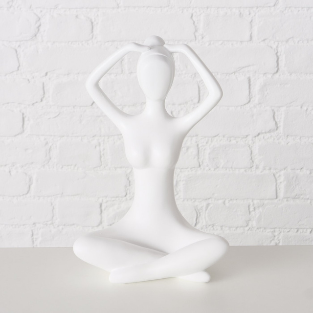 Figurina Yoga, 29 cm, alb
