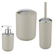 Set accesorii baie BRASIL, dozator de sapun + perie de toaleta + cos de gunoi 2 l, WENKO