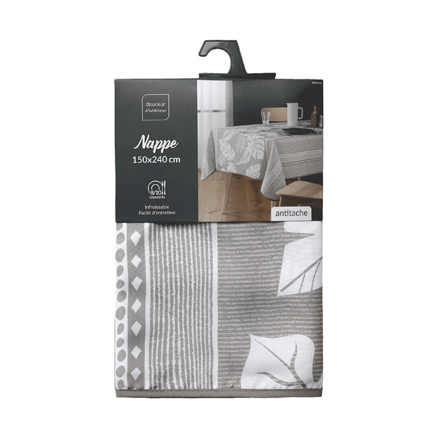 Fata de masa patrata din poliester cu imprimeu AMBRINE, 150 x 150 cm