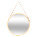 Oglindă de baie LOFT cu curea, Ø 50 cm