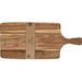 Tăviță de tăiat din lemn de acacia, cu mânere, 55 x 25 x 1,6 cm