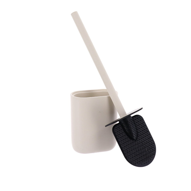 Perie pentru toaletă cu cap din silicon NATURAL