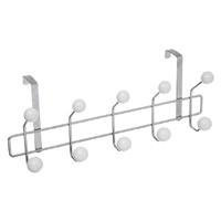 Cuier metalic pentru ușă cu 10 cârlige