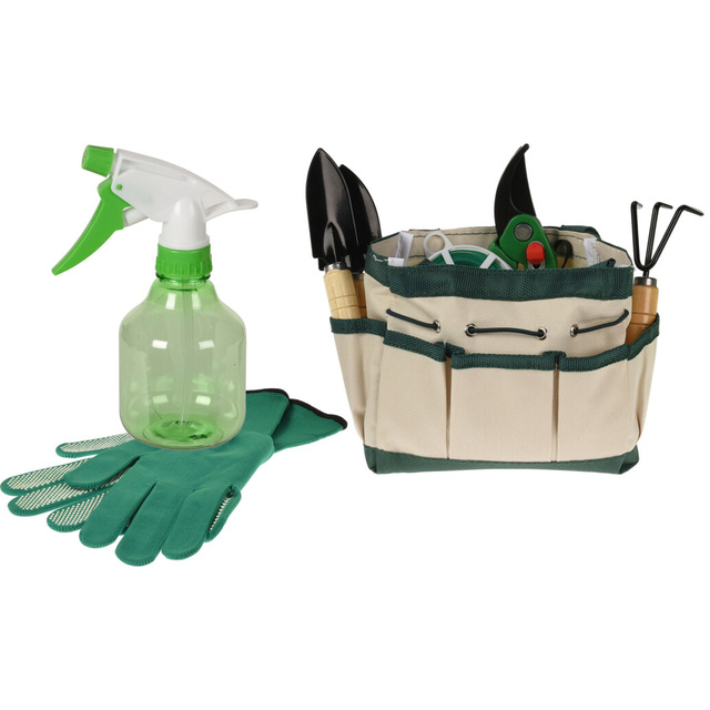 Set scule de gradina cu geanta, 8 bucati