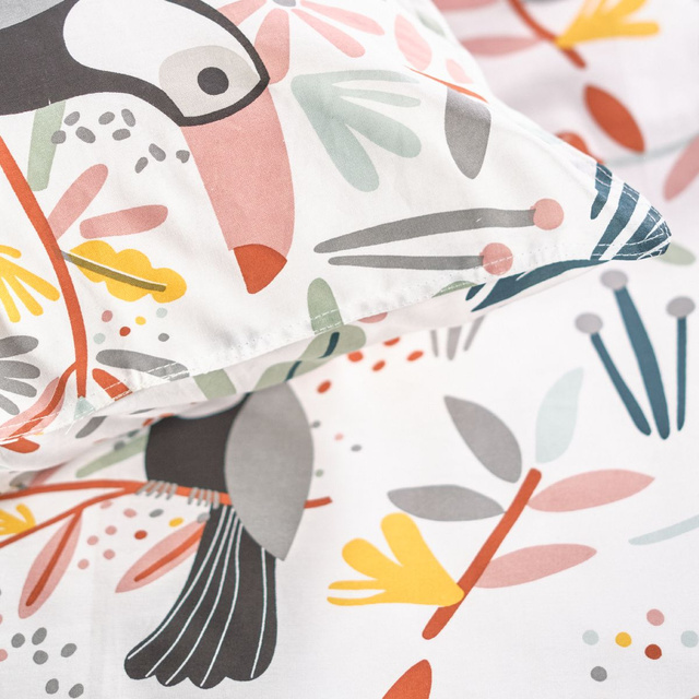 Lenjerie de pat pentru copii TOUCAN, 100% bumbac, 140 x 200 cm