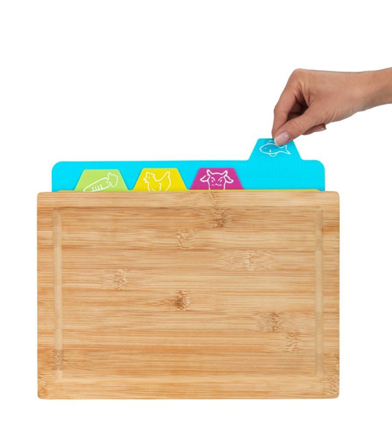 Set tocatoare BELLA, 4 blaturi pentru pește / carne / carne de vită / legume, Wenko