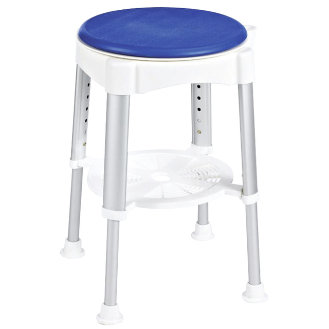 Taburet pentru dus, sezut pivovant, inaltime 41.5-59 cm
