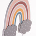 Umeraș pentru haine pentru copii Curcubeu și nori, 20 x 4,5 x 26,5 cm