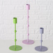 Suporturi de lumanari metalice Kimberly, set 3bucati, culori pastelate