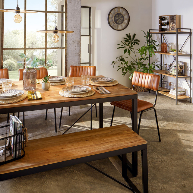 Ceas de perete loft cu mecanism vizibil, Ø 57 cm