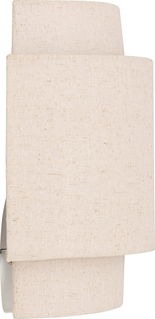 Aplica de perete NAHEL cu abajur textil în culoarea inului, înălțime 27 cm