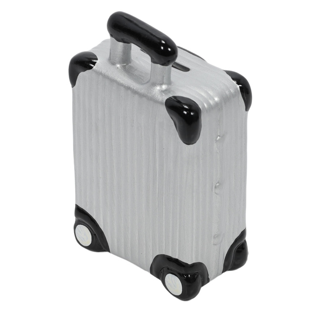 O pușculiță din ceramică colorată cu motiv de călătorie