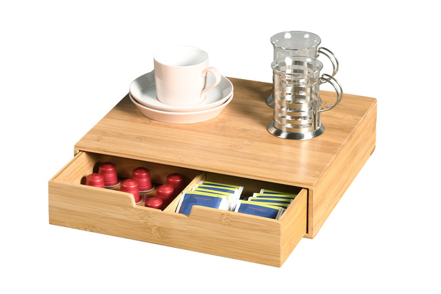 Suport pentru capsule de cafea din bambus 34 x 31 cm, Kesper