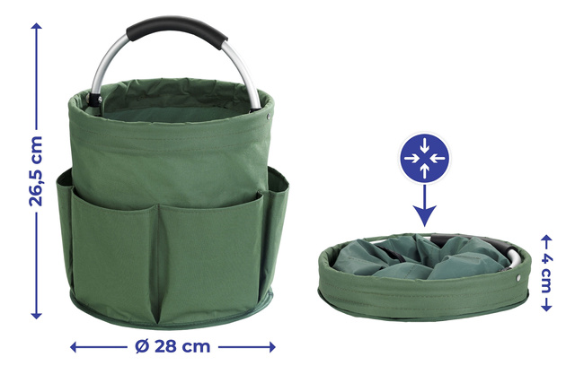 Cutie de scule universala CADDY pentru grădină, verde