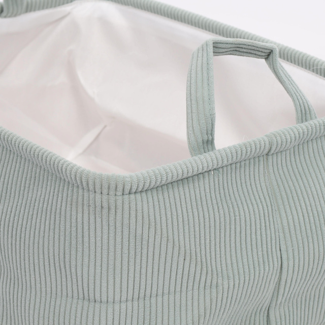 Coș de depozitare cu mânere, din poliester, 40 x 29 x 22 cm