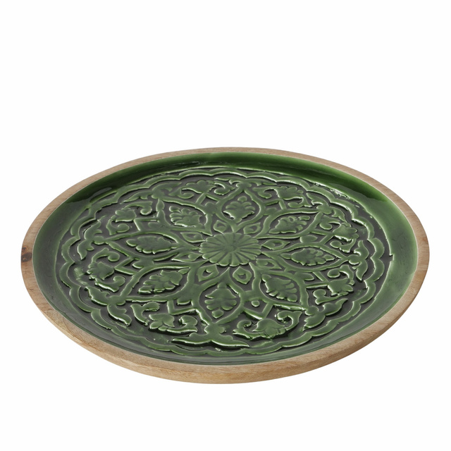 Farfurie decorativa cu model GRELO canelat, Ø 30 cm