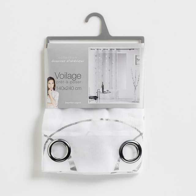 Perdea pe ghidaje INFINITY, lucioasa, 140 x 240 cm