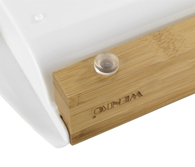 Tocator BINA cu 2 tăvi retractabile, accesoriu de bucătărie din bambus - 40,5 x 20 cm, WENKO