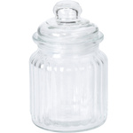 Borcan cu nervuri cu capac