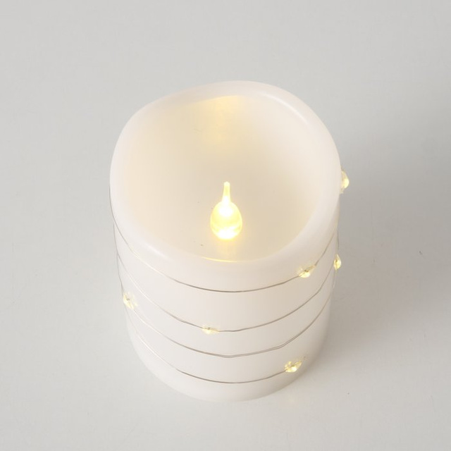 Lumânări cu flacără LED artificială SARNIA, 3 buc.