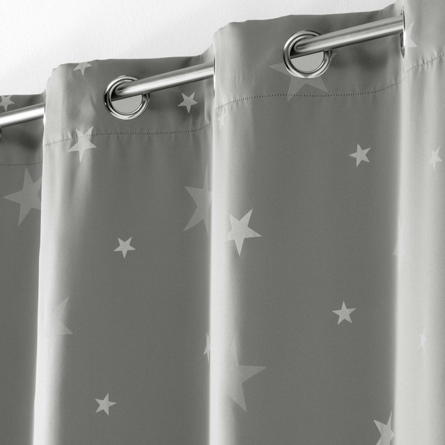 Perdea cu model pe ochiuri, stele FLUO NIGHT strălucind în întuneric