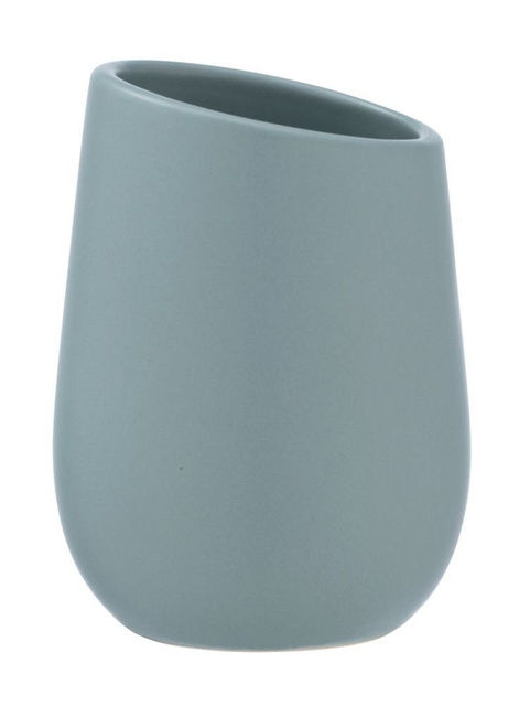 Pahar ceramic pentru periuțe de dinți BADI, gri, Wenko