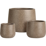 Ghivece ceramice de diferite dimensiuni, 3 buc