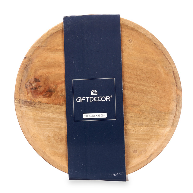 Suport din lemn pe picioare decorative, Ø 30 cm