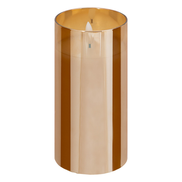 SENA set de lumânări LED sticlă ambră