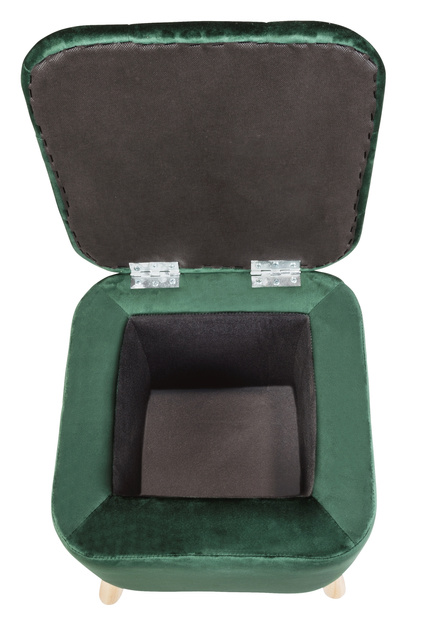 Puf pentru living EMMA, din catifea, cu spatiu depozitare, 42, 5 cm, WENKO