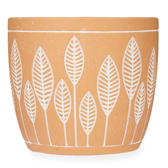 Husa ghiveci din teracota LEAVES