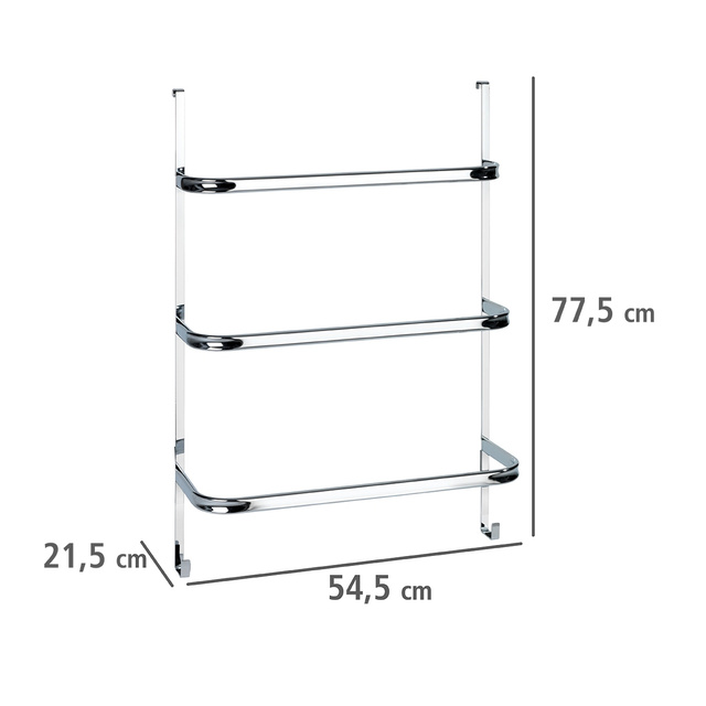 Cuier de ușă cromat pentru prosoape, IRPINIA, Wenko