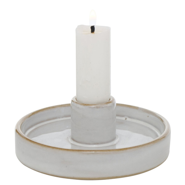 Sfeșnic rotund din porțelan MARIMA, 4 cm