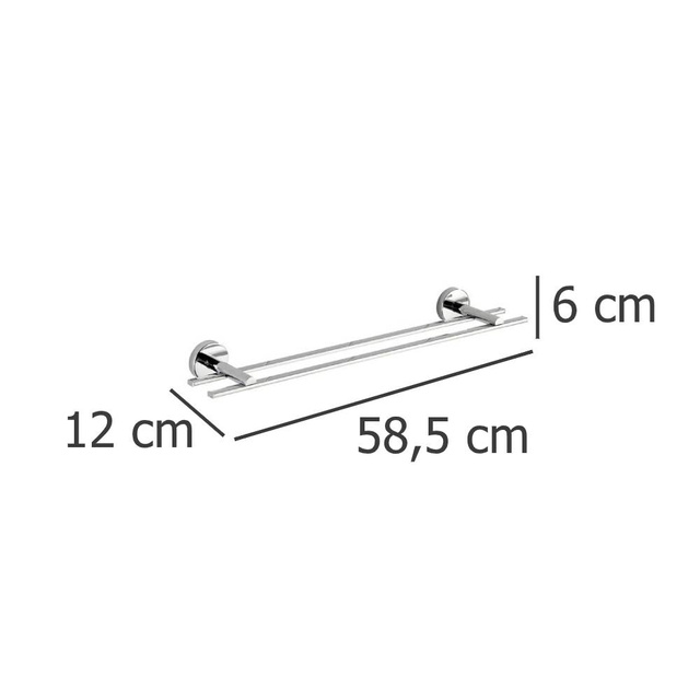 Umeraș pentru prosoape de baie Duo Capri, Vacuum-Loc, WENKO