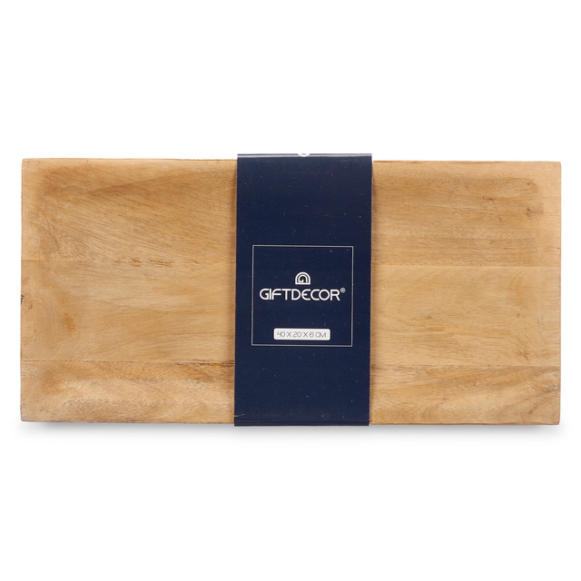 Suport din lemn de mango, pentru ghiveci, cu picioare decorative