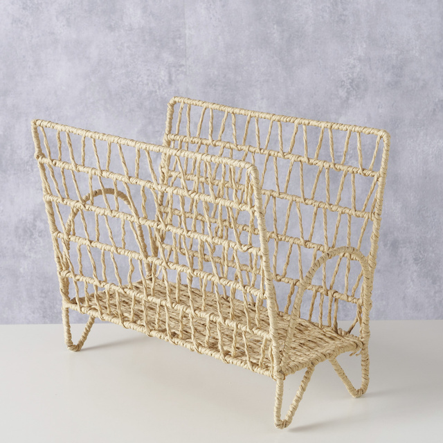 Suport reviste din metal și hârtie CORDA, înălțime 29 cm