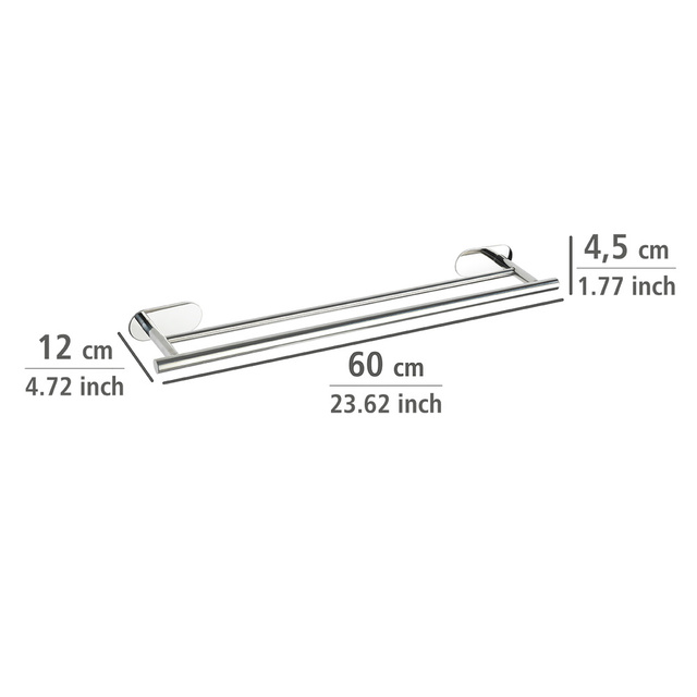 Suport dublu pentru prosoape OREA SHINE, Turbo - Loc, Wenko