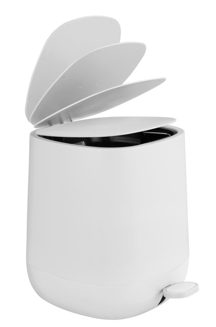 Cos de gunoi pentru baie cu pedala DAVOS, alb, 5 L, Wenko