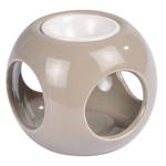 Semineu ceramic sub forma de cub, inaltime 6 cm