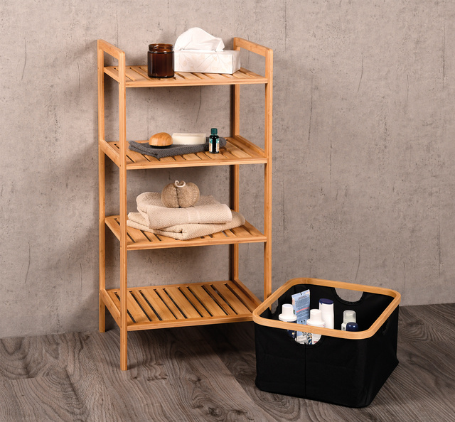 Raft din bambus cu cos, 93,5 cm