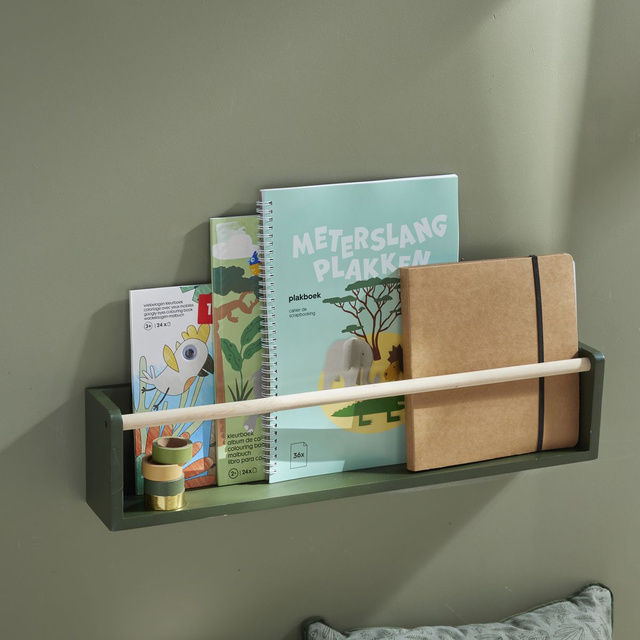 Rafturi pentru cărți pentru copii THE KING OF THE JUNGLE, 55 x 8 x 12 cm