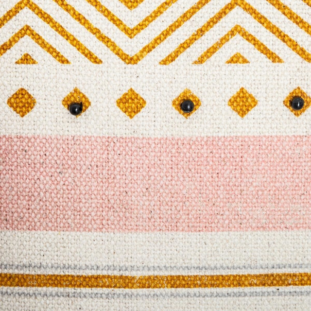 Perna Boho, 40 x 40 cm, cu franjuri