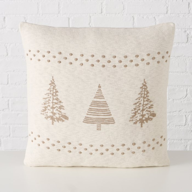 Pernă din bumbac cu model de brăduți MARTJE, 50 x 50 cm